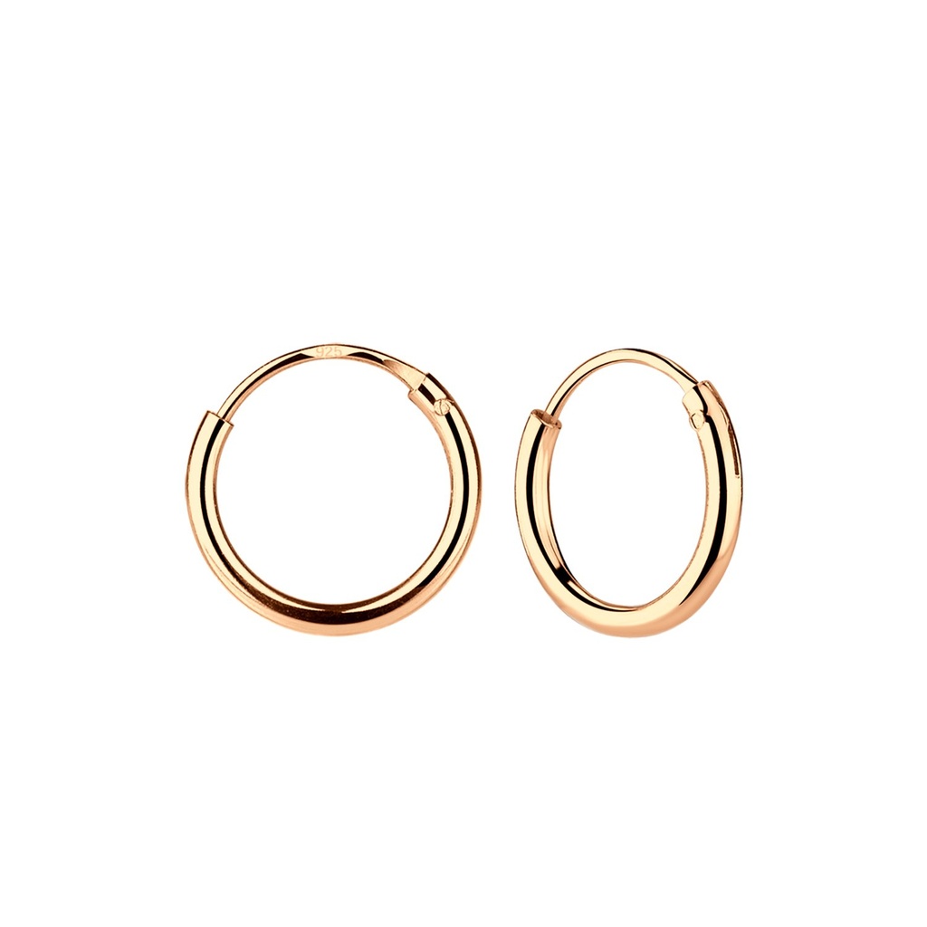 12mm Silver Hoop Earrings