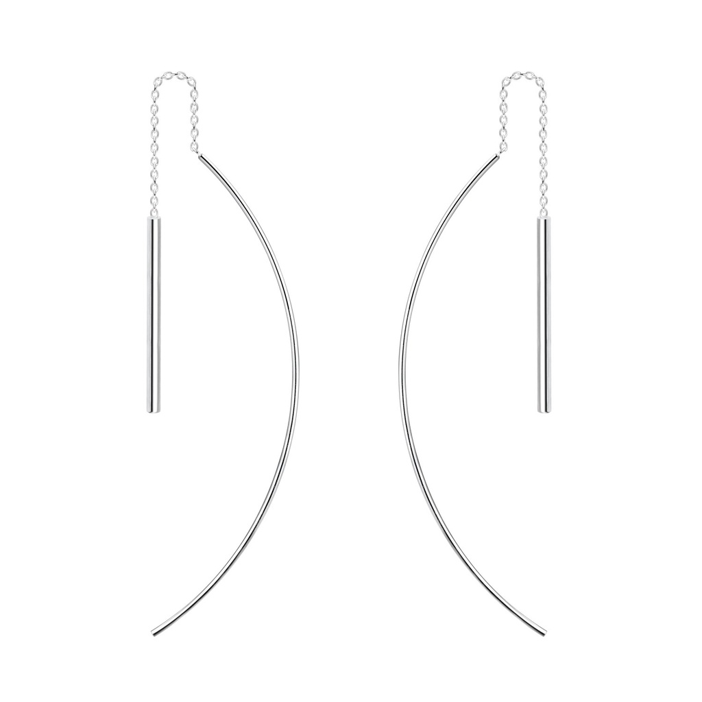 [10010888] Boucles d'oreilles à enfiler barre en argent
