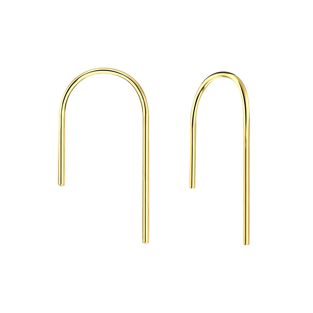Boucles d'oreilles à enfiler fil en argent