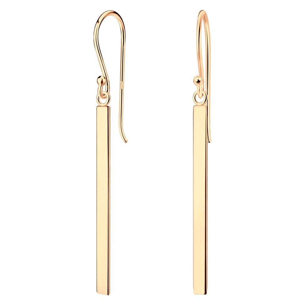 Boucles d'oreilles barre en argent