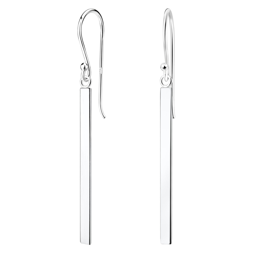 Silver Bar Earrings