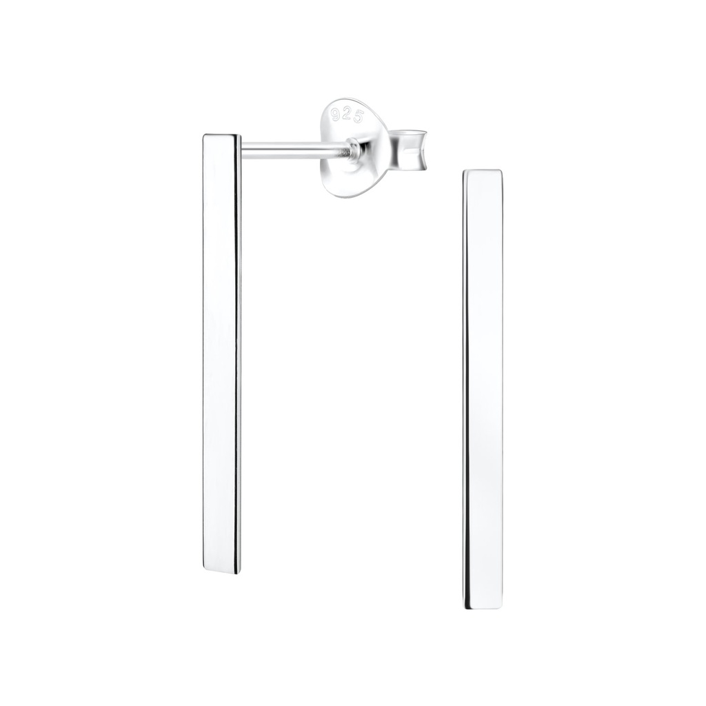 [10010799] Puces d'oreilles barre en argent