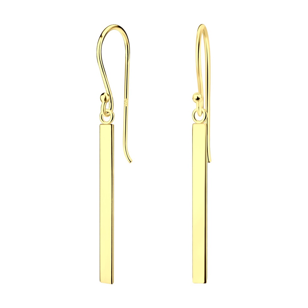 Boucles d'oreilles barre en argent