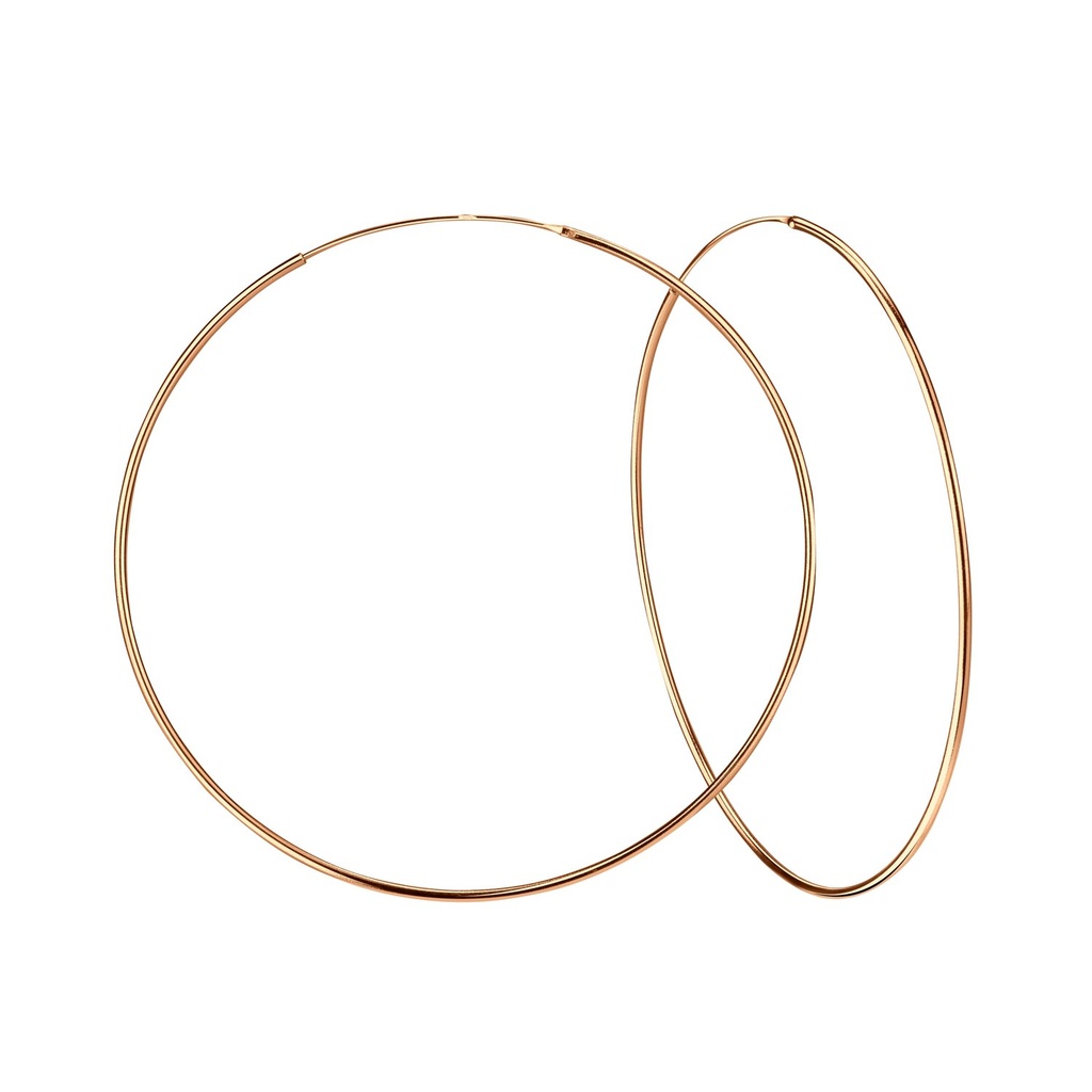 [10010719] 70mm Silver Hoop Earrings