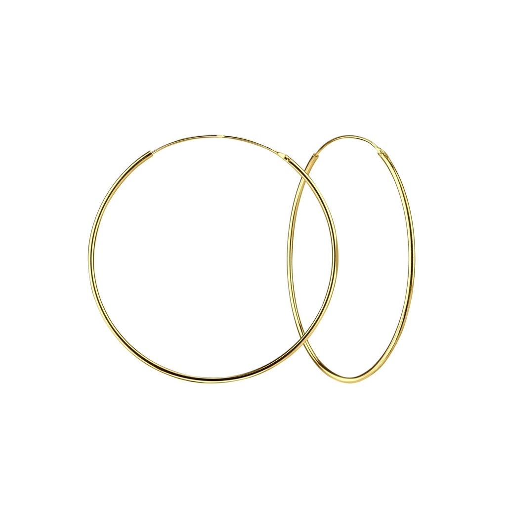 [10010625] Créoles en argent 50 mm