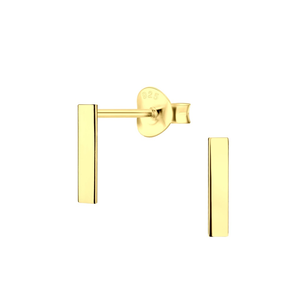 [10010697] Silver Bar Stud Earrings