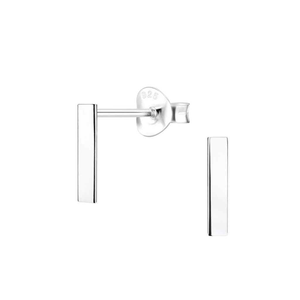 Puces d'oreilles barre en argent