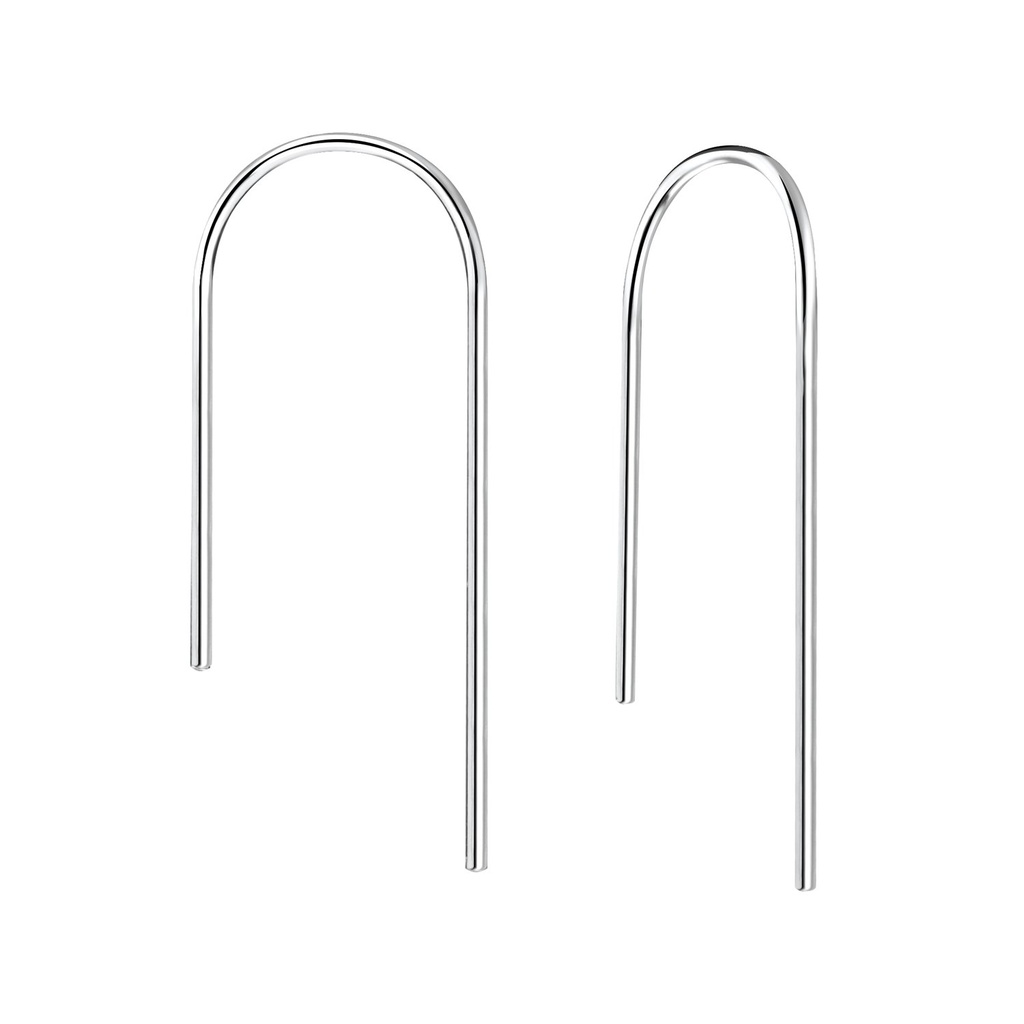 [10011017] Boucles d'oreilles fil en argent