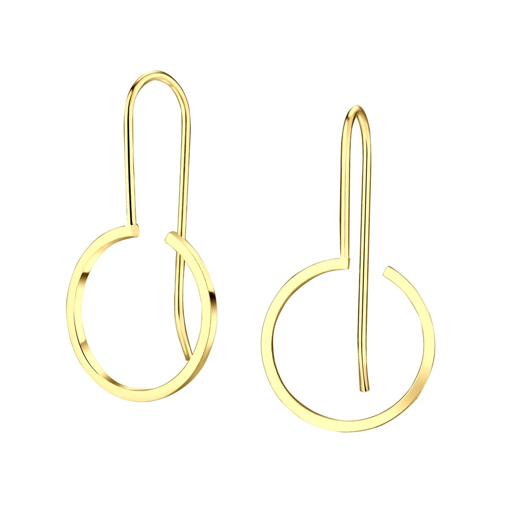 Silver Circle Earrings