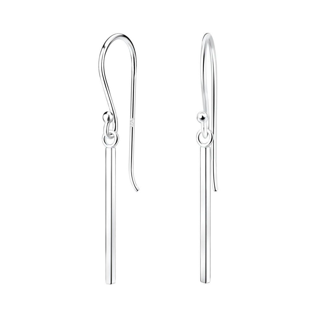Silver Bar Earrings