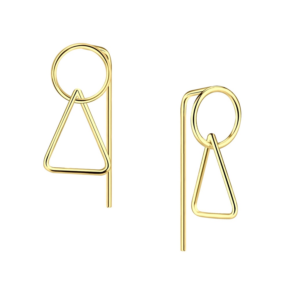 Silver Geometric Earrings