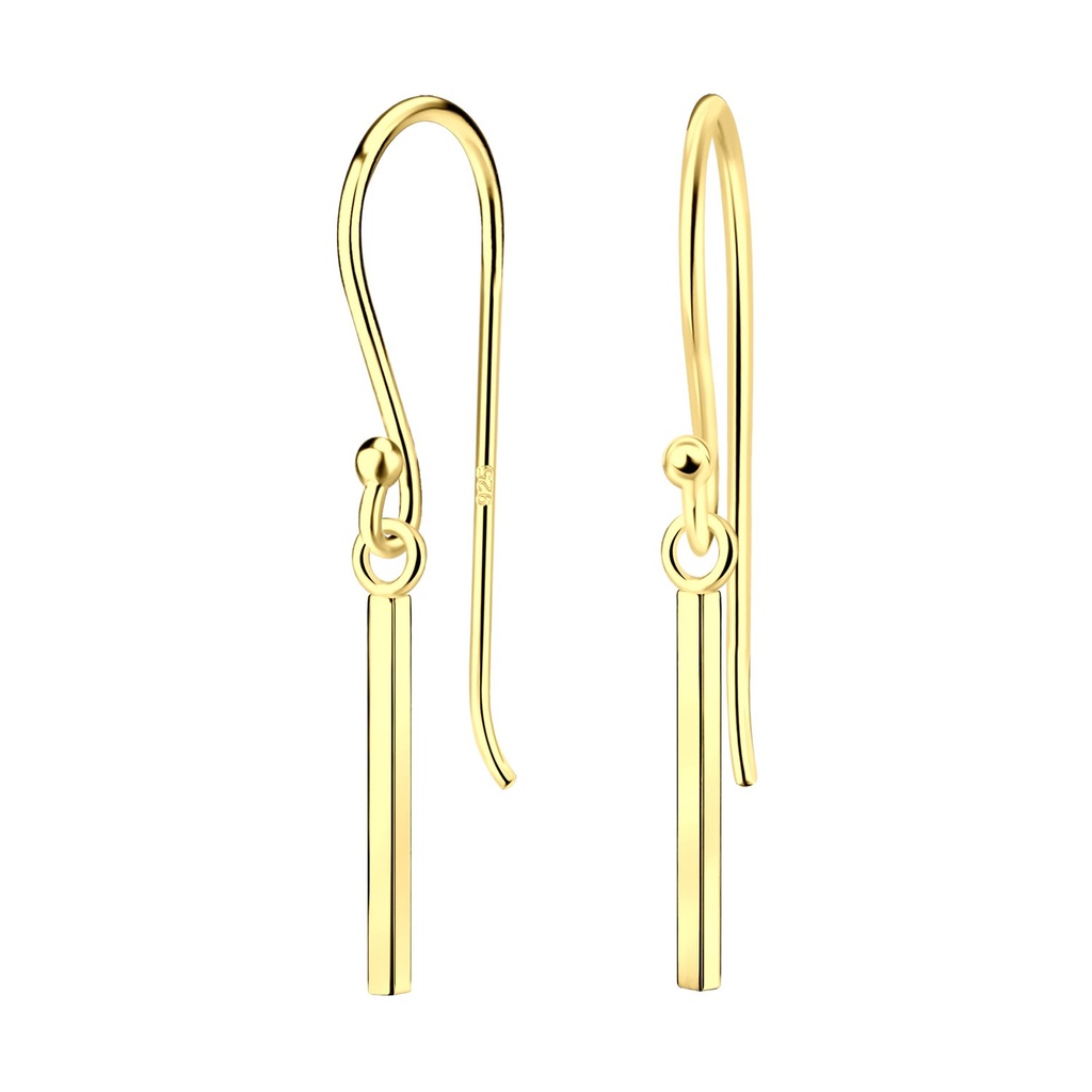 Boucles d'oreilles barre en argent