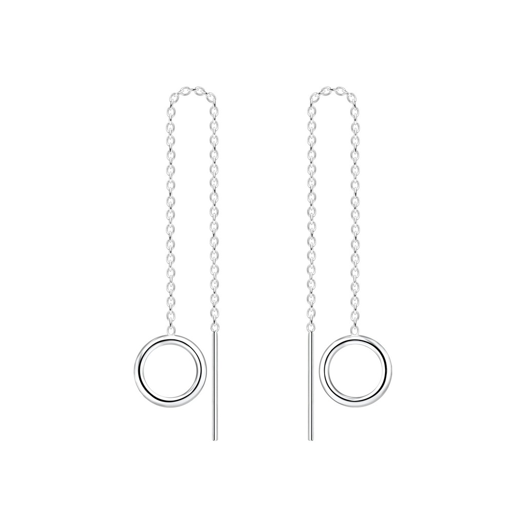 [10010936] Boucles d'oreilles à enfiler cercle en argent