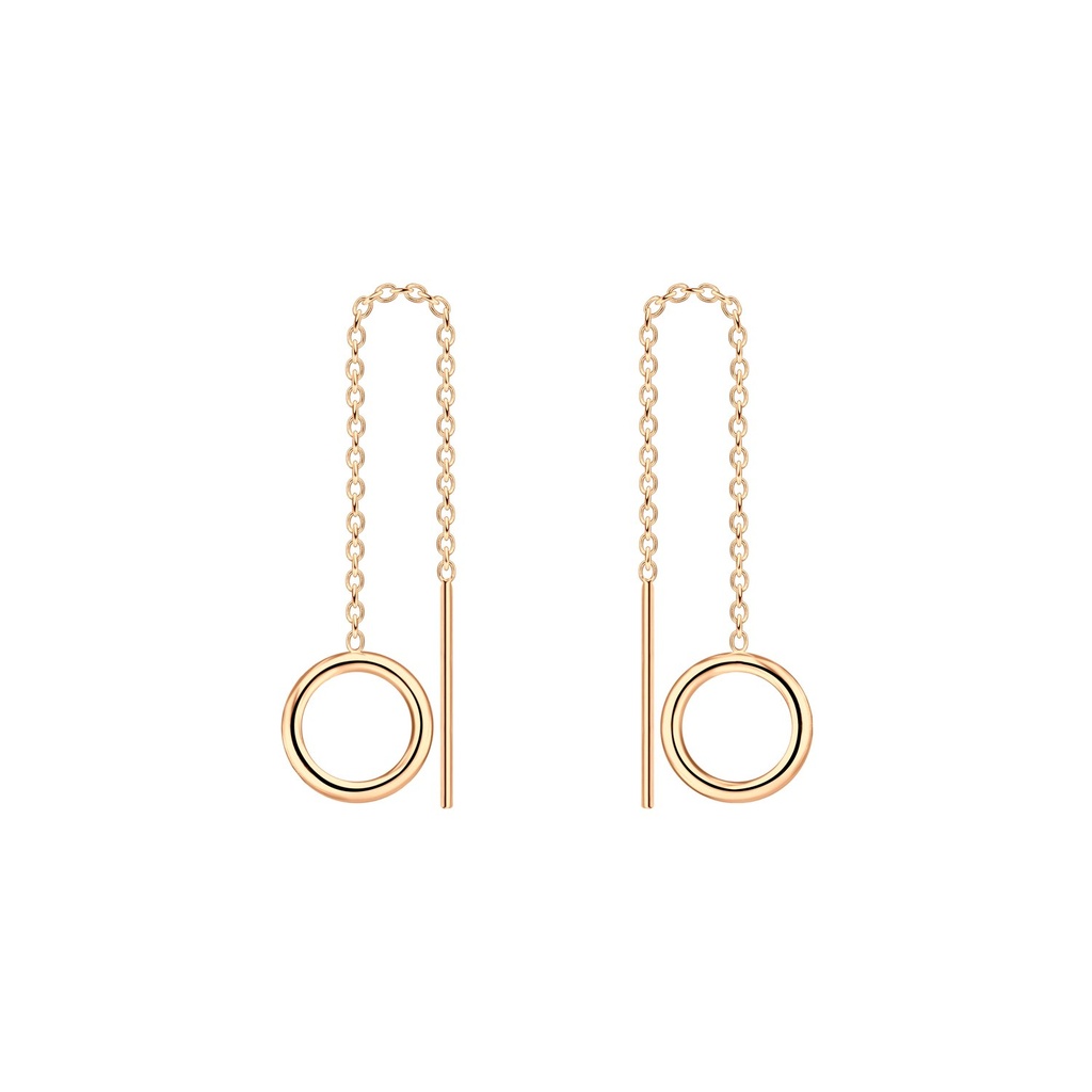 [10011254] Boucles d'oreilles à enfiler cercle en argent