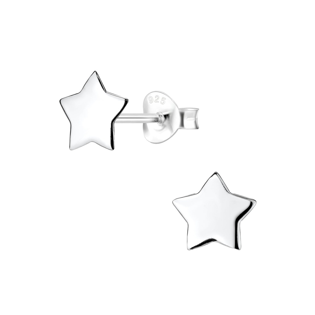 [10010965] Puces d'oreilles étoile en argent
