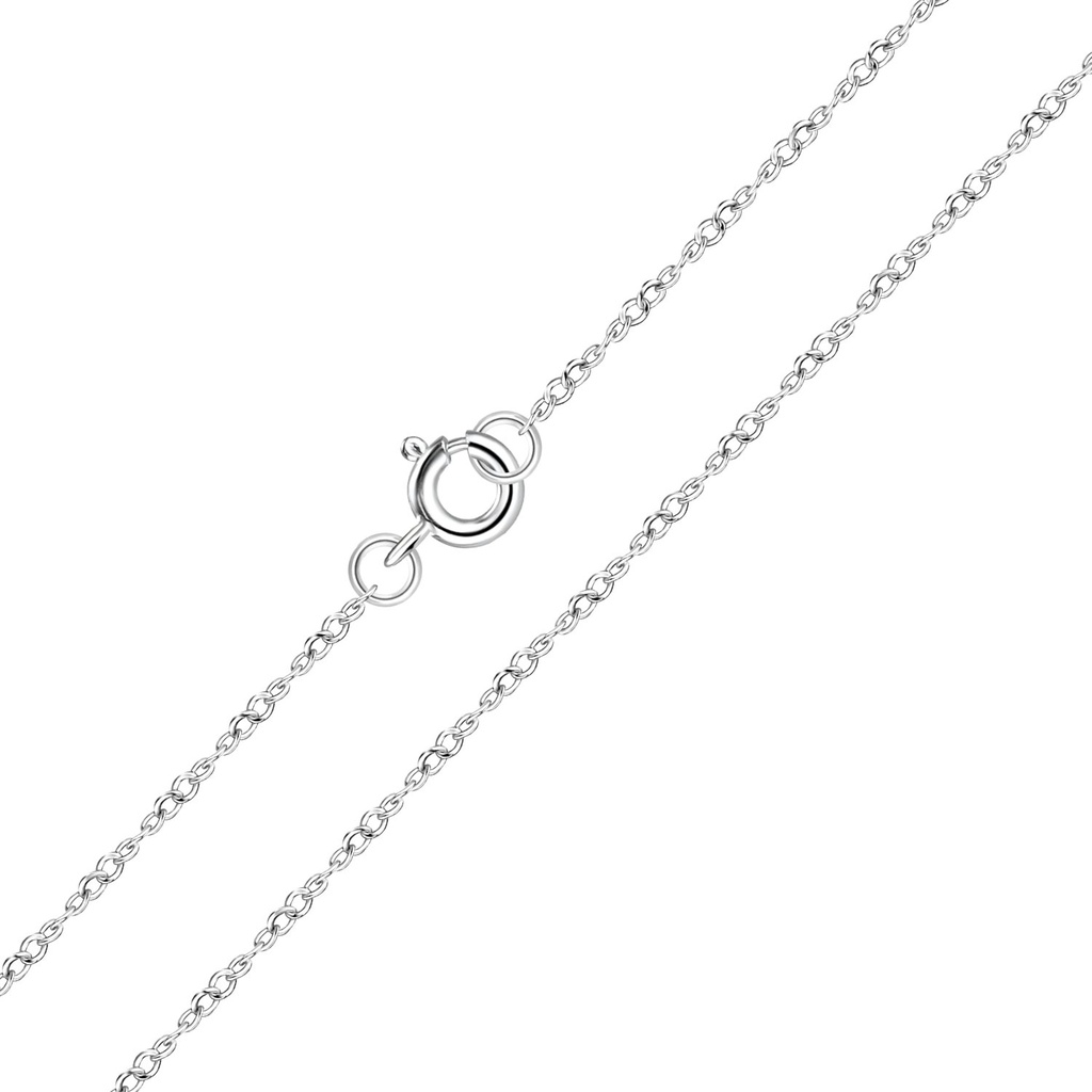 45cm Silver Twisted Chain