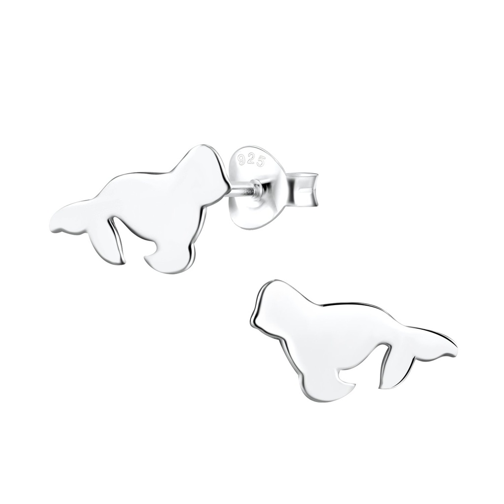 Puces d'oreilles phoque en argent