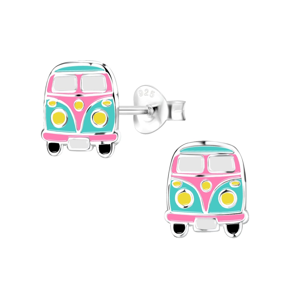 Silver Van Stud Earrings