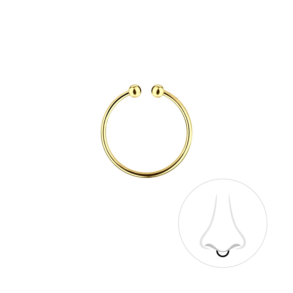 Clip de septum en argent 12 mm