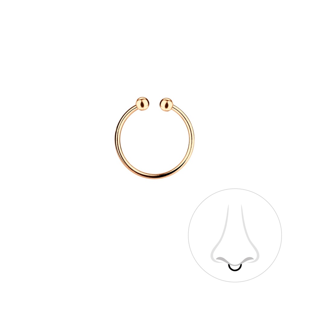 [10011170] 10mm Silver Septum Clip
