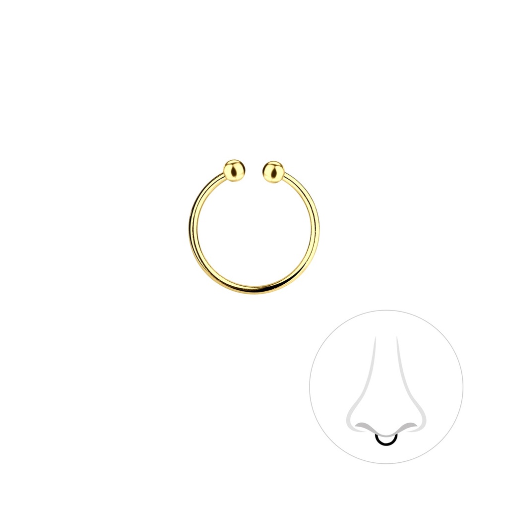 [10011169] 10mm Silver Septum Clip