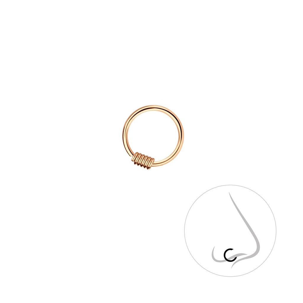 [10011157] 8mm Silver Nose Ring