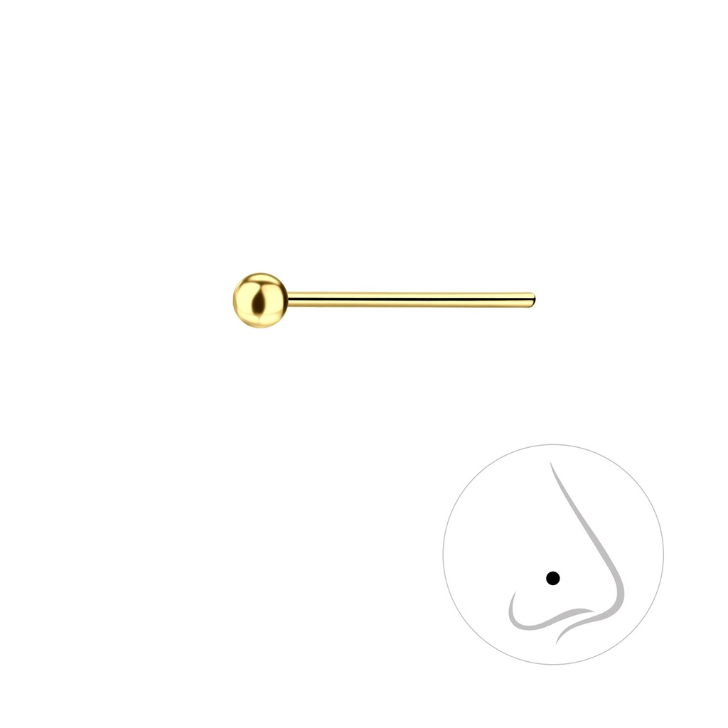 [10011444] Clou de nez boule en argent 2 mm