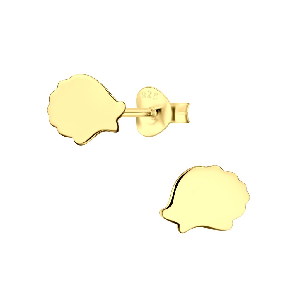 Silver Hedgehog Stud Earrings