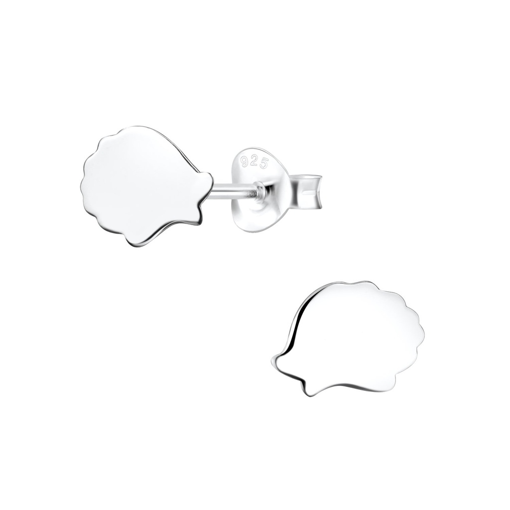Puces d'oreilles hérisson en argent