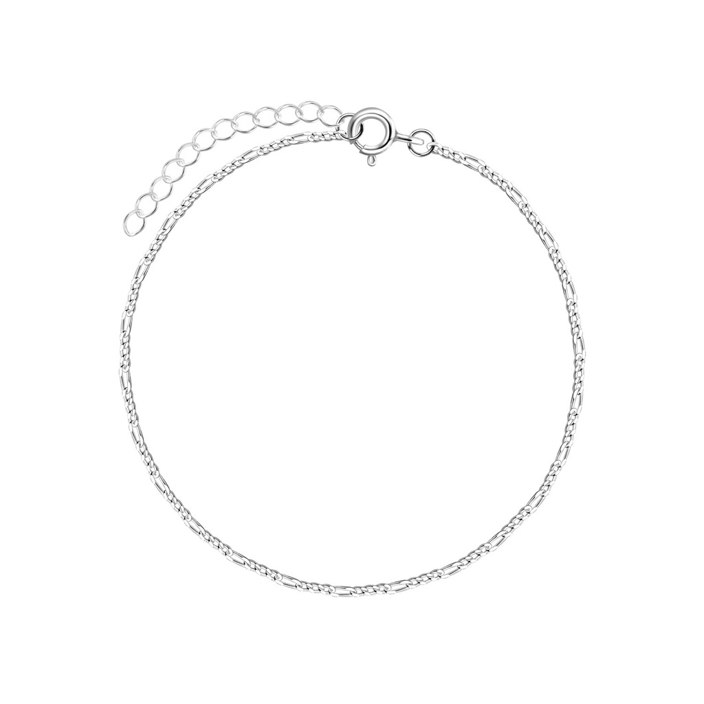 Bracelet figaro en argent 18 cm
