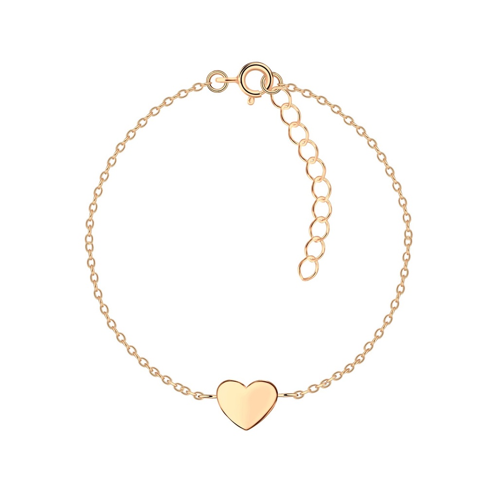 Bracelet cœur en argent