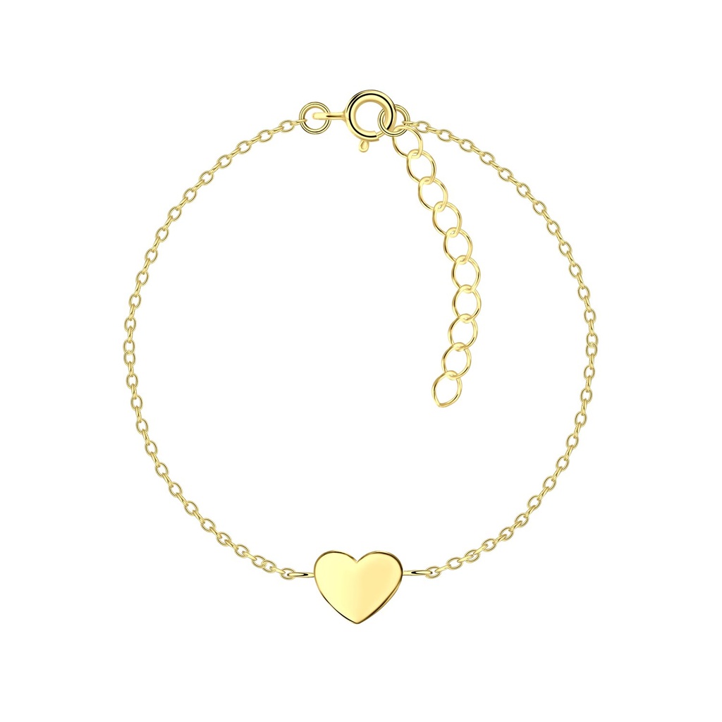 Bracelet cœur en argent