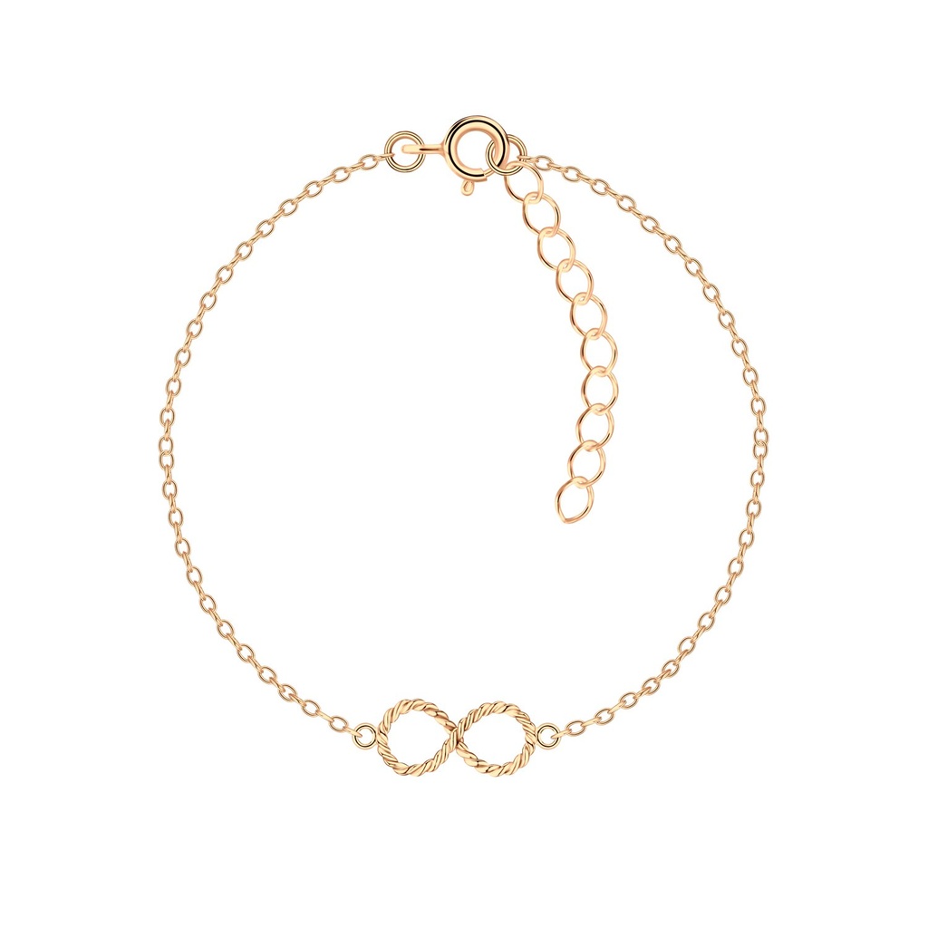 Bracelet torsade infini en argent