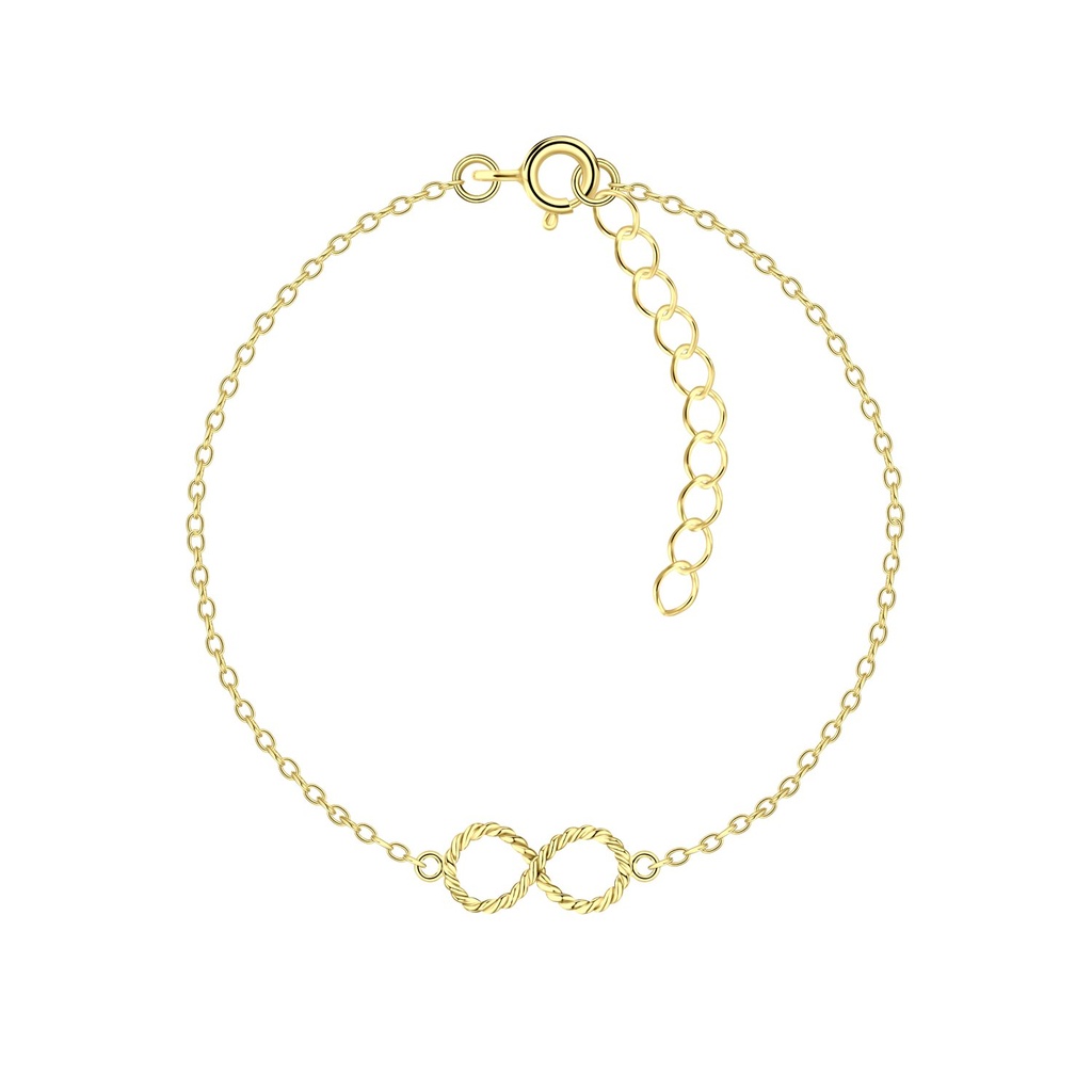 [10010952] Silver Infinity Twist Bracelet