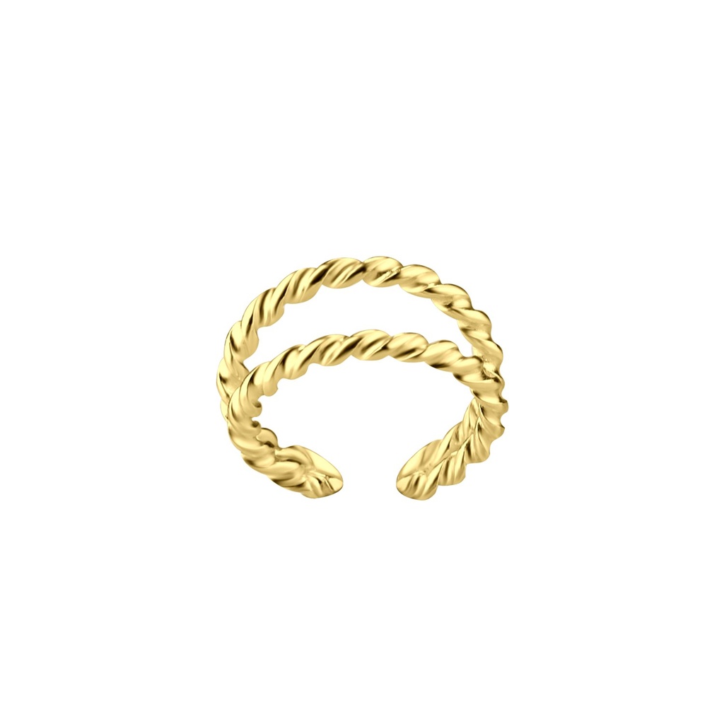 Ear cuff double ligne en argent