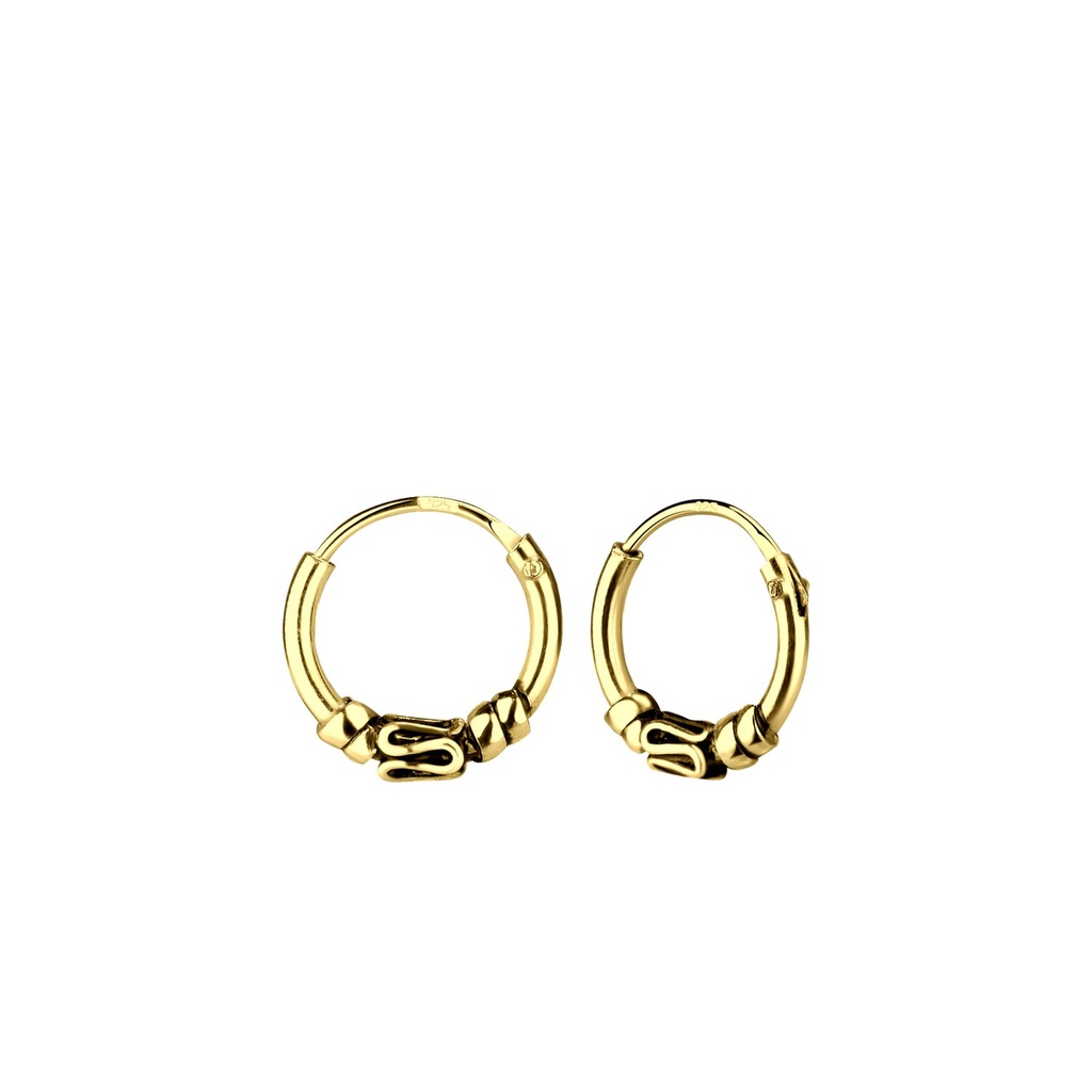 [10010896] 10mm Silver Bali Hoops