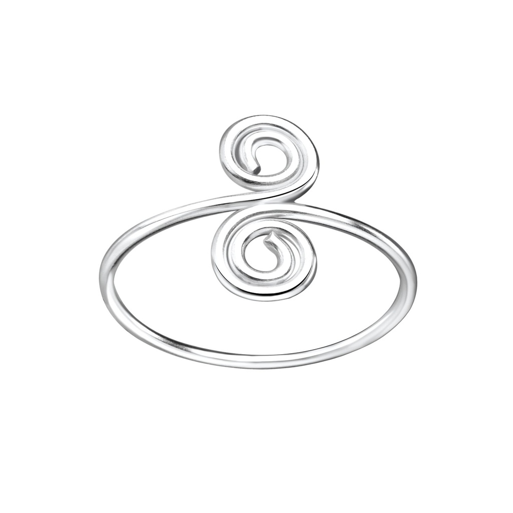 Silver Spiral Ring