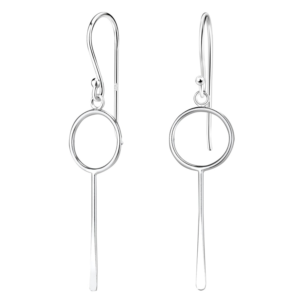 Silver Geometric Earrings