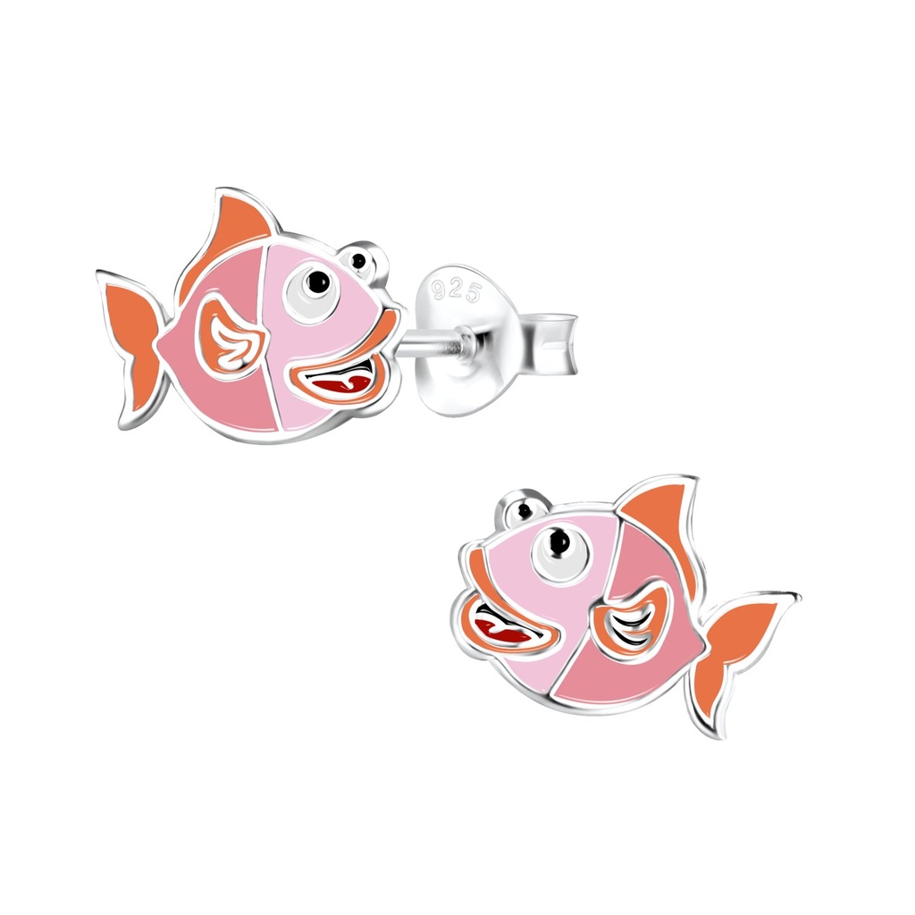 Puces d'oreilles poisson en argent