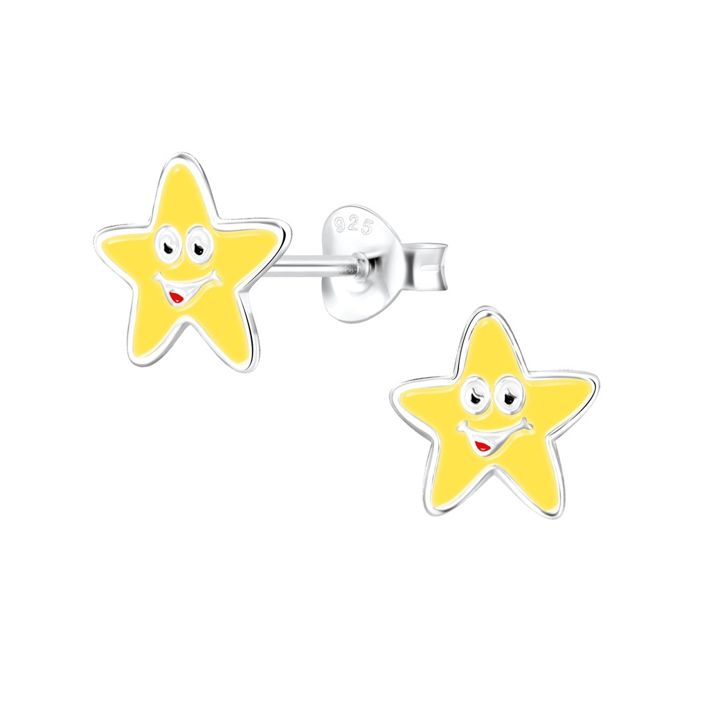Puces d'oreilles étoile en argent