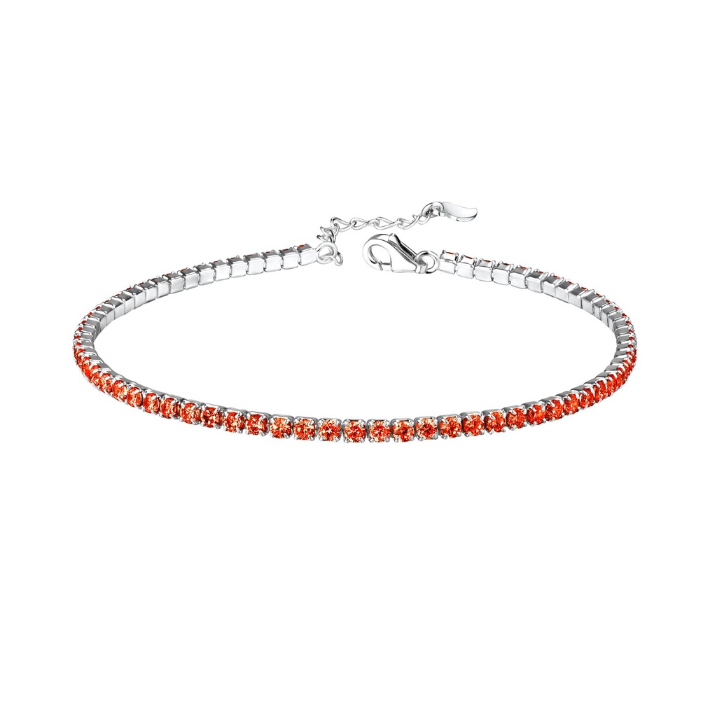 Silver Tennis Bracelet with 2mm Cubic Zirconia