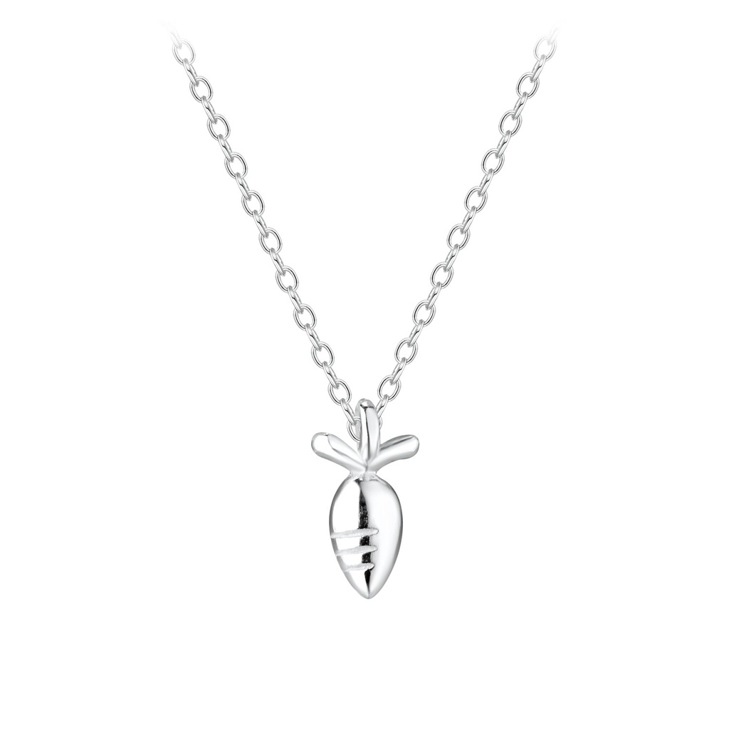 Collier carotte en argent