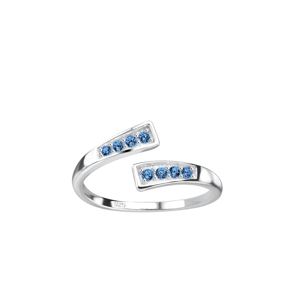 Bague d'orteil ouverte en argent