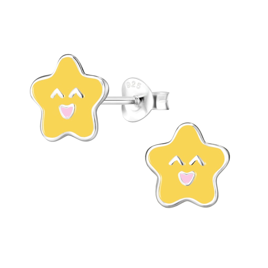 Puces d'oreilles étoile en argent