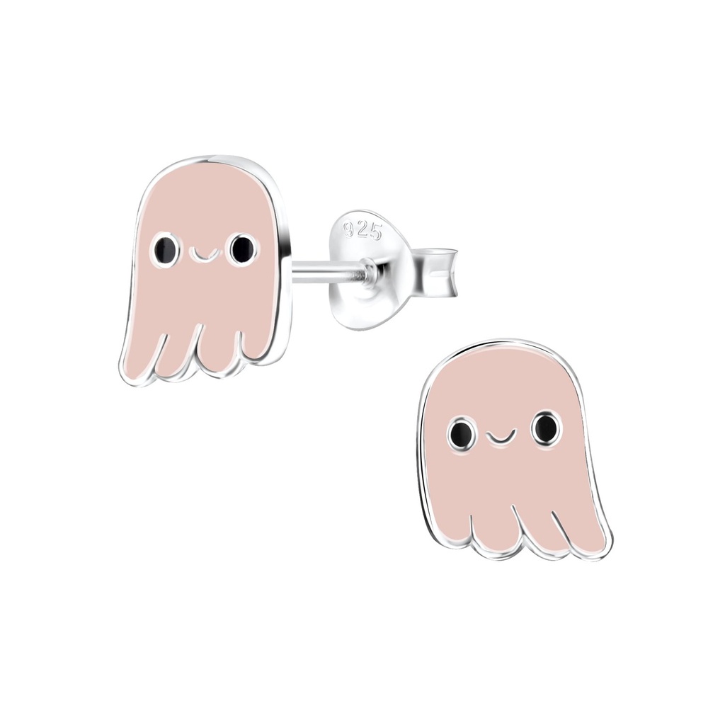 Puces d'oreilles fantôme en argent