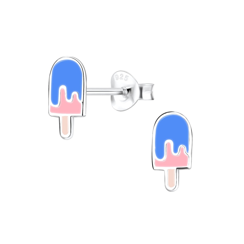 [10010343] Silver Ice Cream Stud Earrings