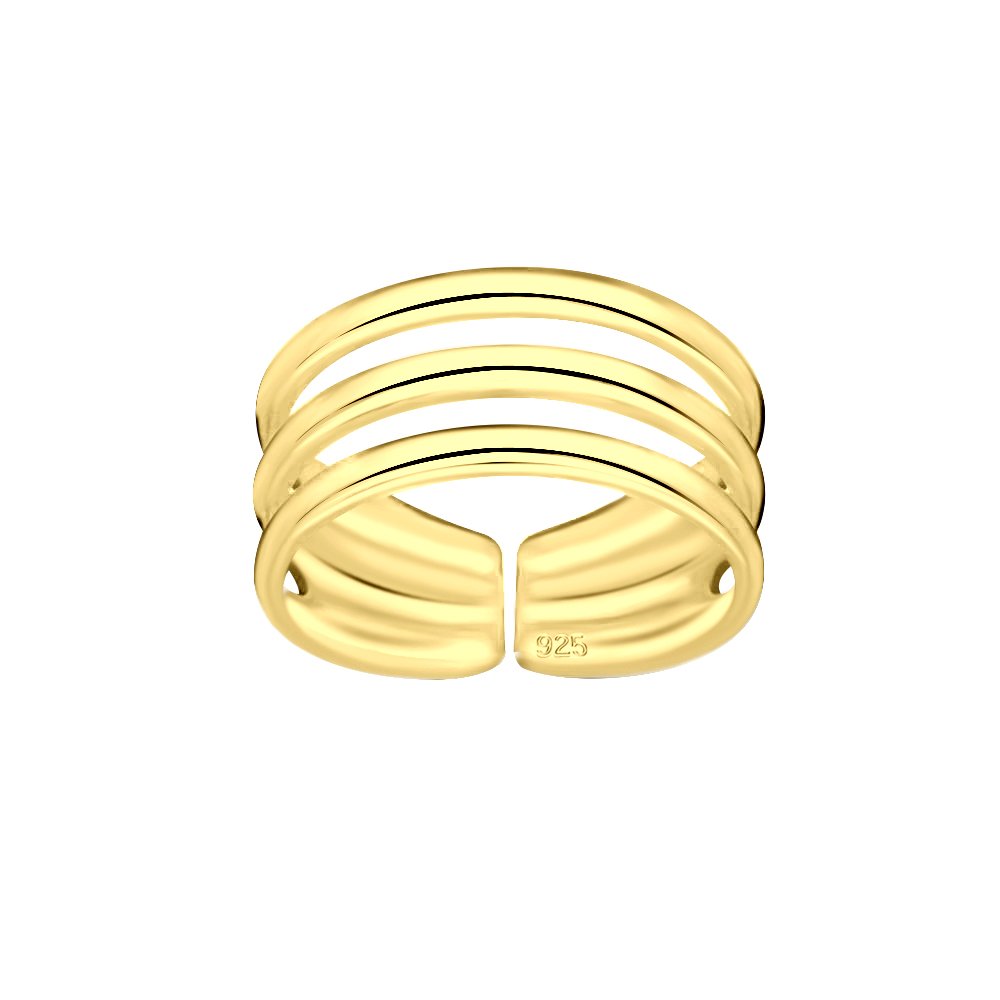 [10010213] Silver Stackable Adjustable Toe Ring