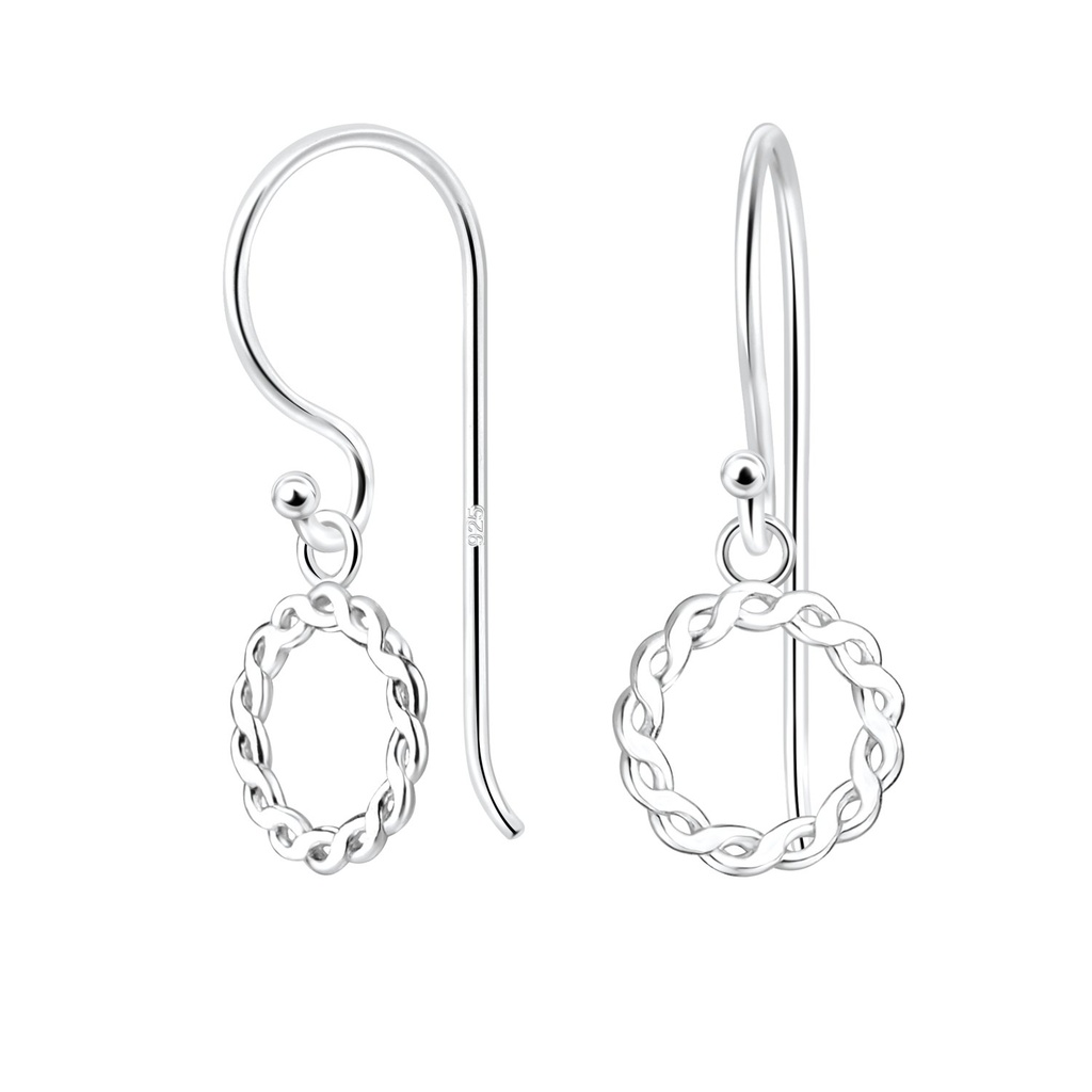 Boucles d'oreilles cercle en argent