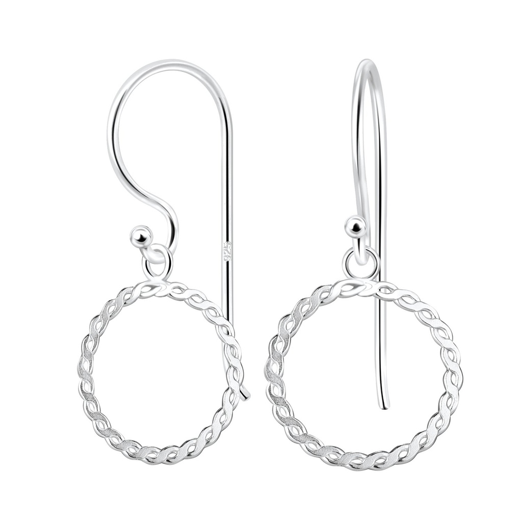 Boucles d'oreilles cercle en argent