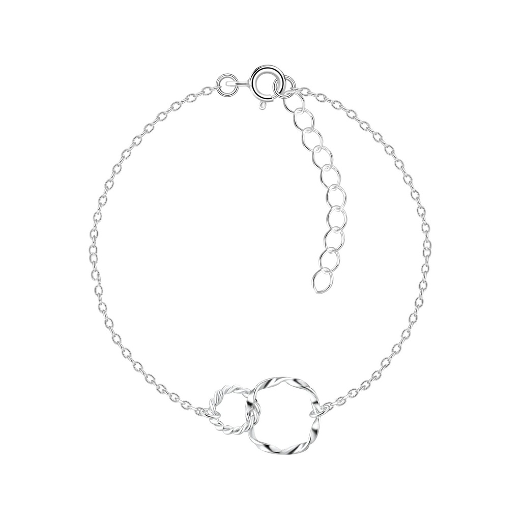 Bracelet torsadé en argent